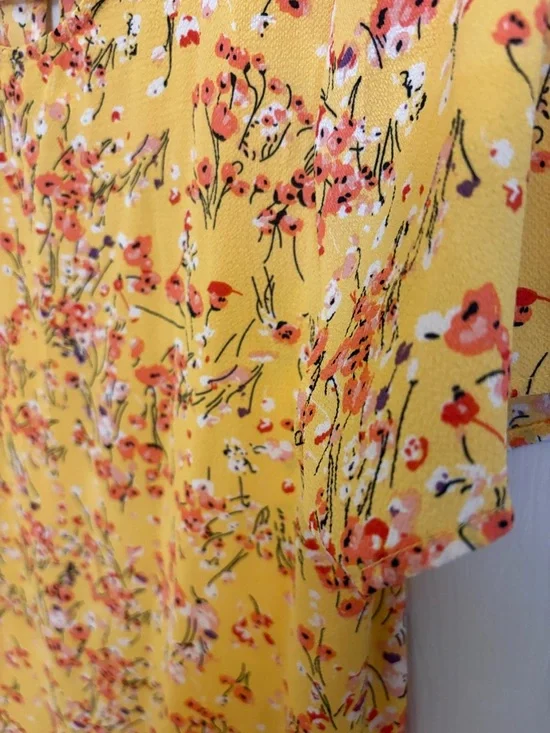 George Yellow Floral Mini Dress - Picture 4 of 6